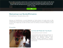 Tablet Screenshot of ecolesprimaires.fr